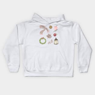 Winter vibes Kids Hoodie